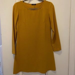 American Apparel Mustard shift dress